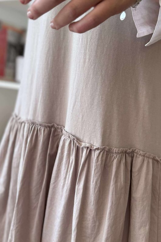 Paloma Pouf Layering Dress Stone